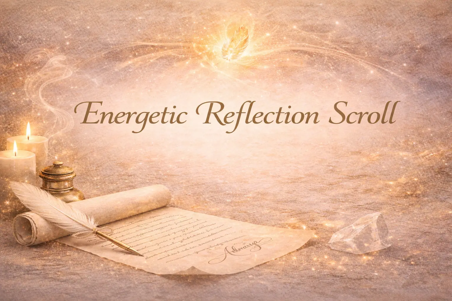 Reflection Recieved Message Form Submission Letter – Energetic Reflection Scroll – Golden Prime ...