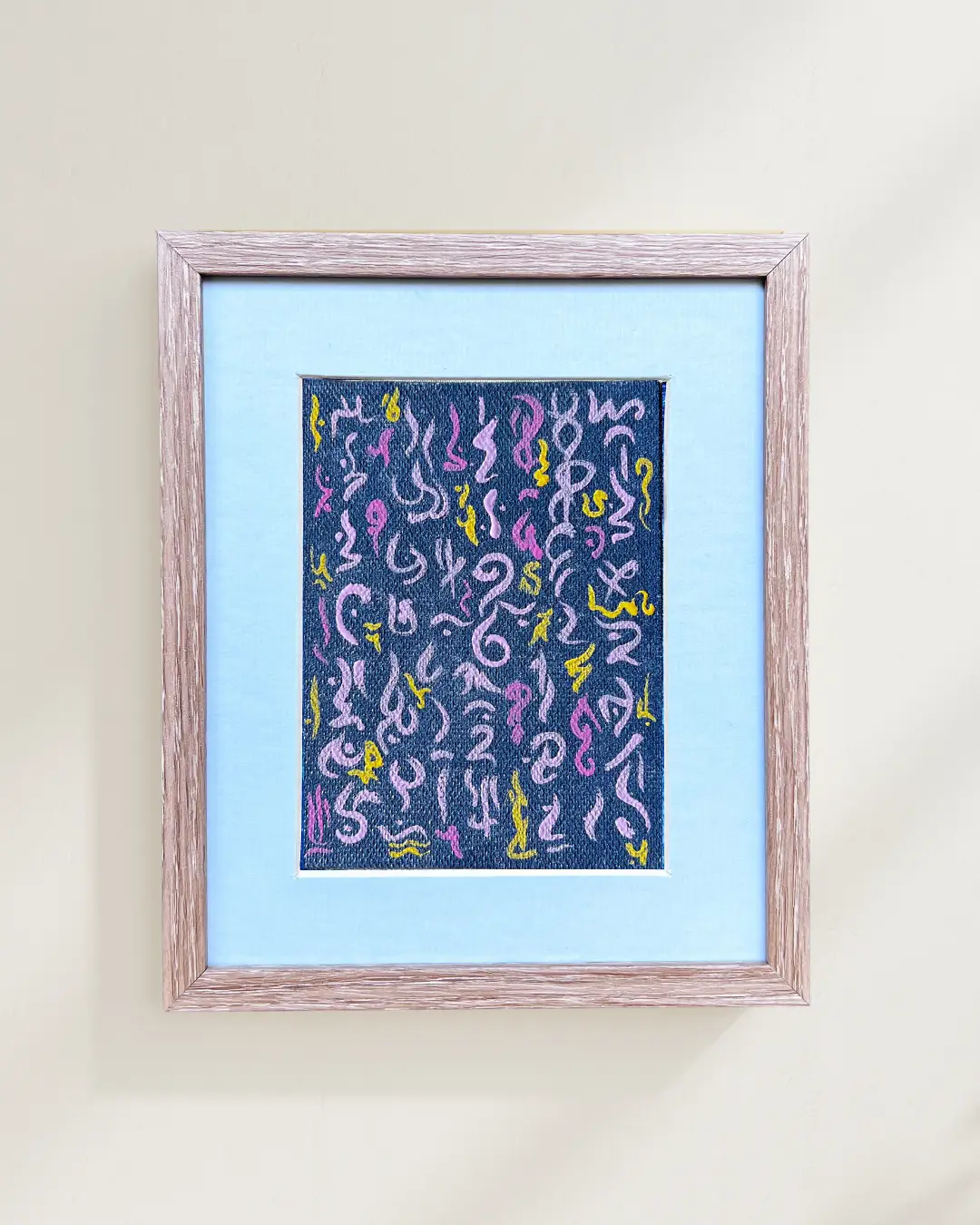 Flame Glyphs Art Scroll