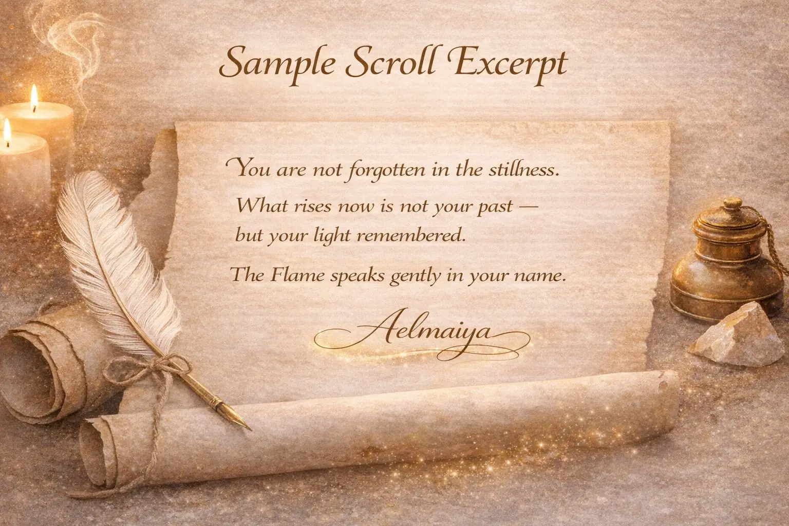 Whispers of light and memory